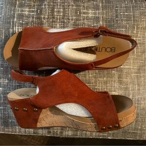 Boutique by Corky’s Rust Open Toe Sz 9 NEW